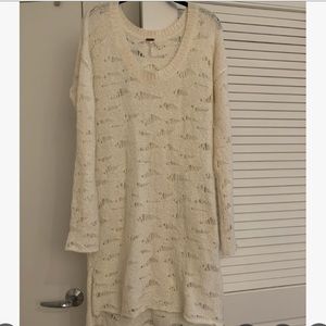 White Free People Sweater Dress